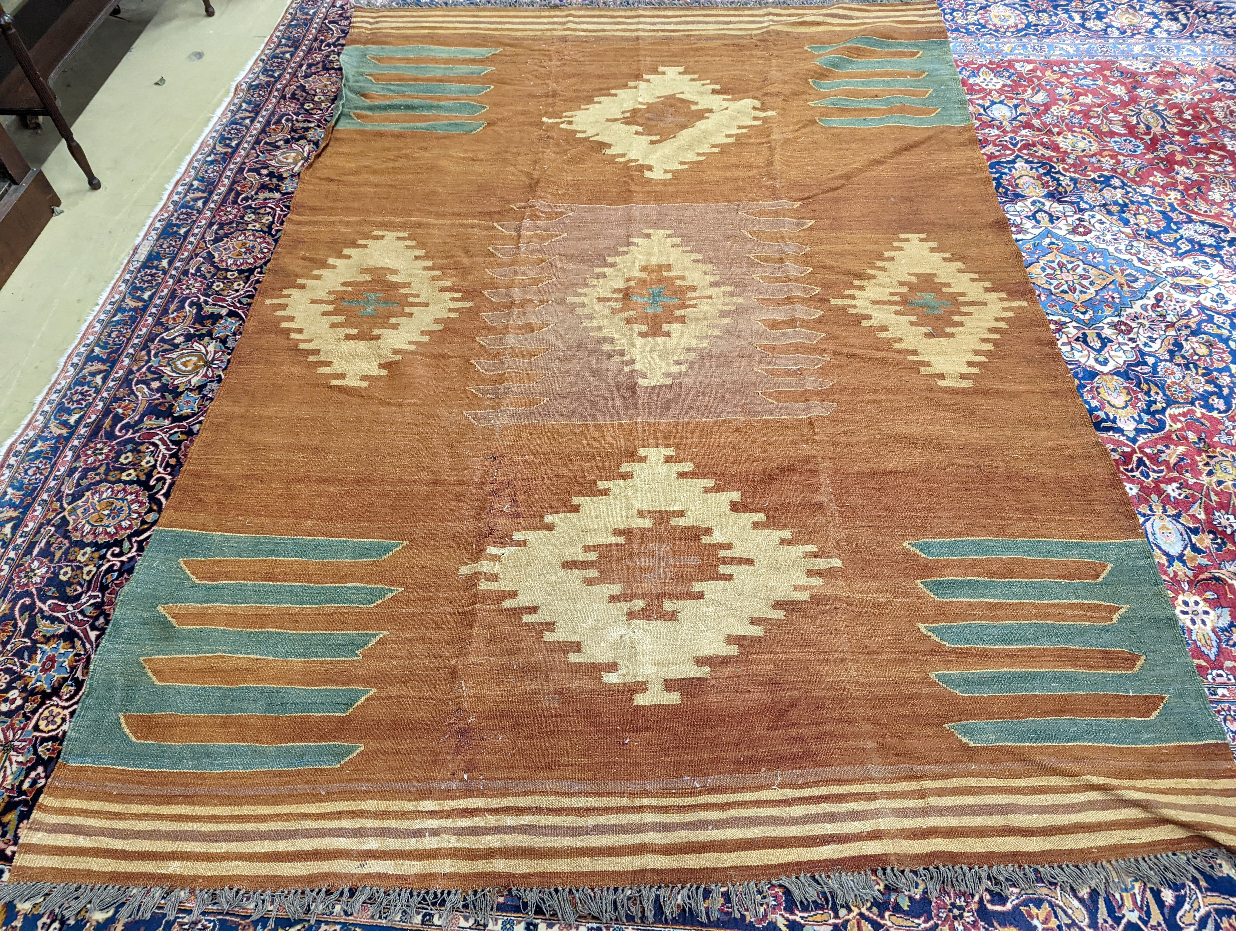 A Kelim carpet, 308 x 213cm